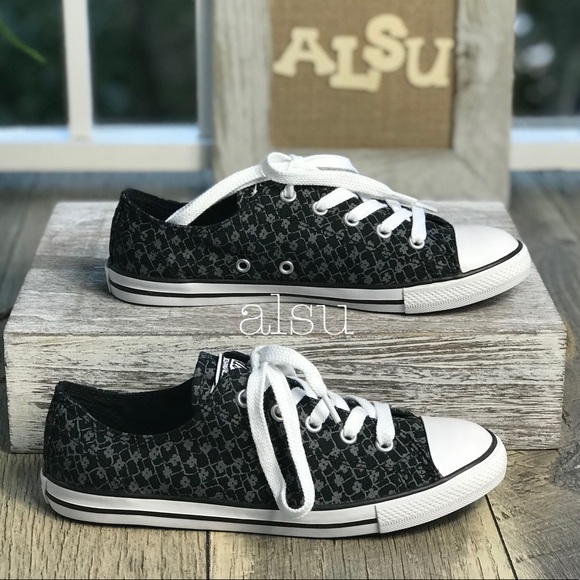 converse dainty ox black